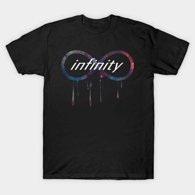 Infinity Melting Nebula Galaxy T-Shirt by remoon